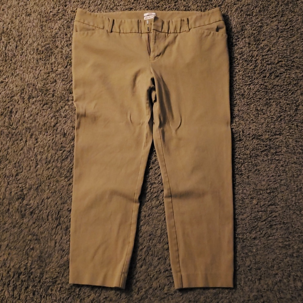 Merona tan dress ankle length pants